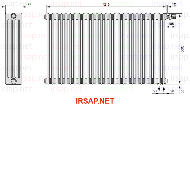 Радиатор IRSAP Tesi 52000/27 T25 CL 01